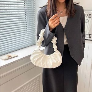 White Ruffle Purse